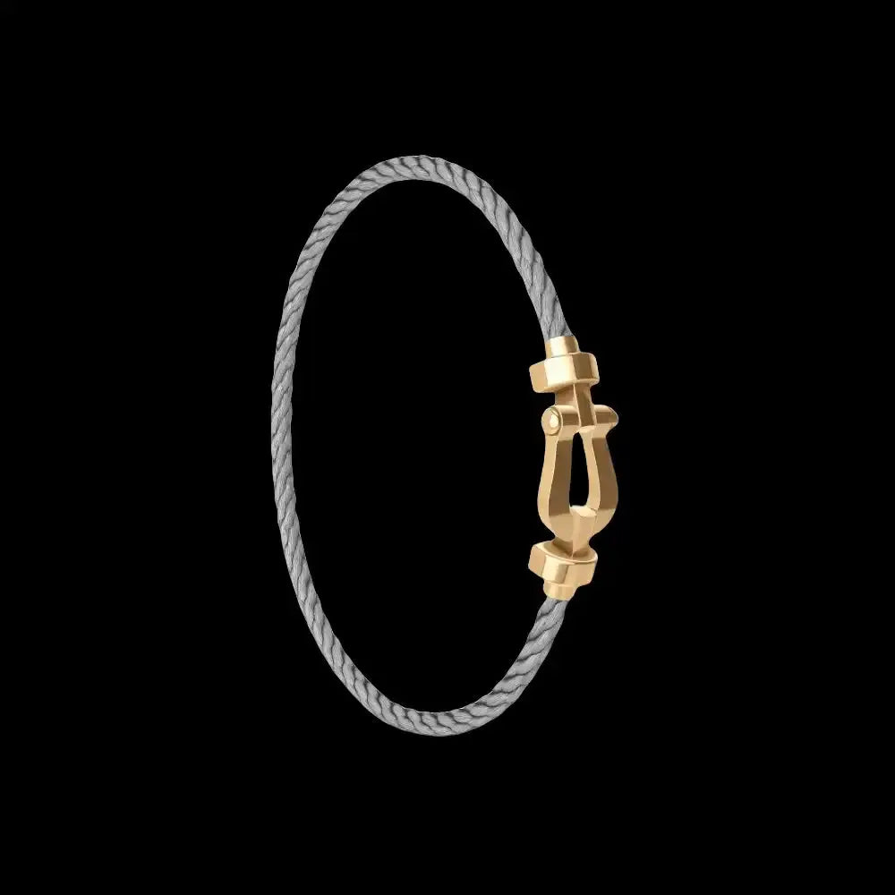 Force 10 Horseshoe Buckle Bracelet-Gold No Diamonds by skyrim trading llp