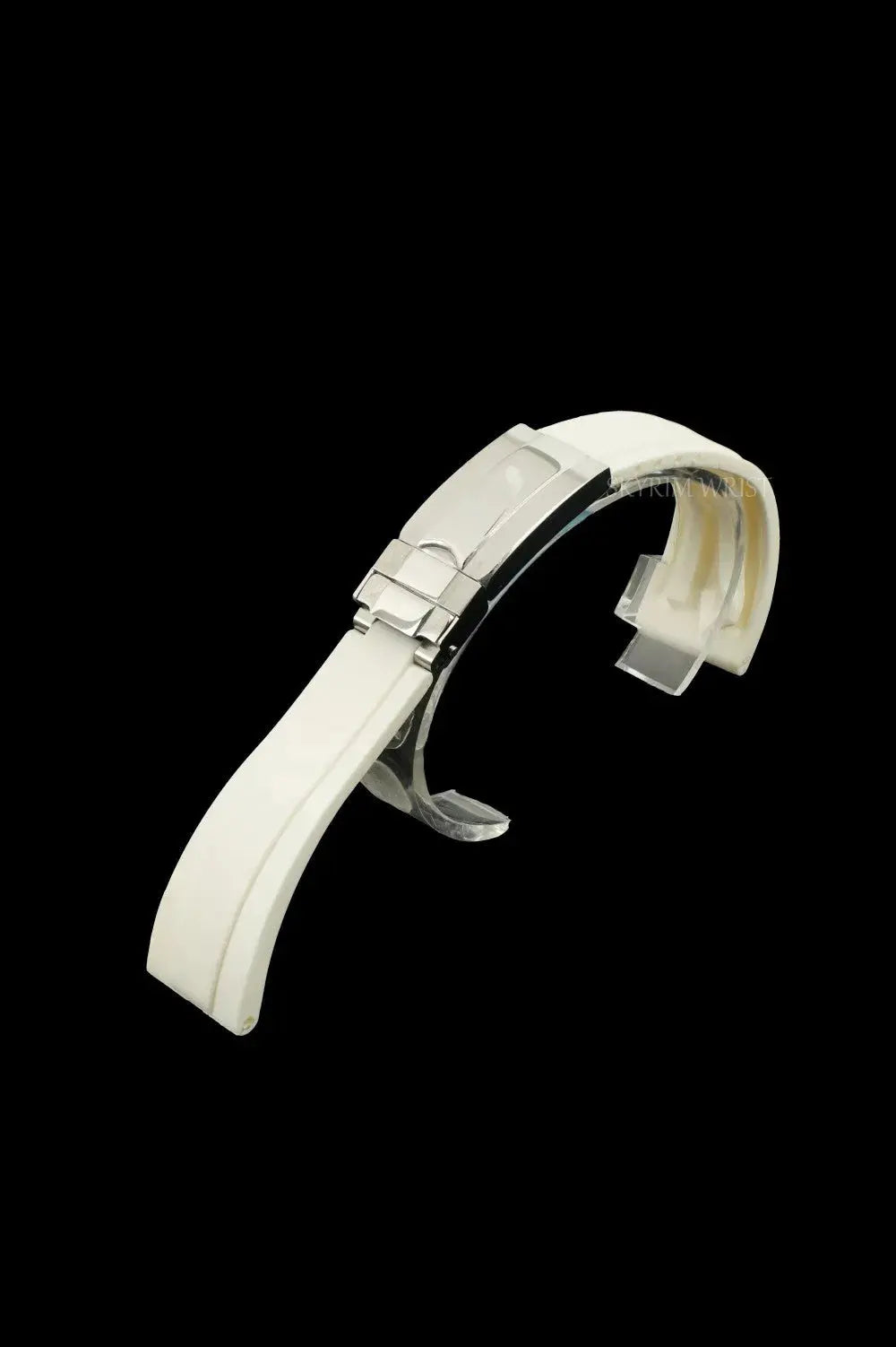Rubber Strap - Silver Buckle - Straight End by SKYRIM SEIKOMOD
